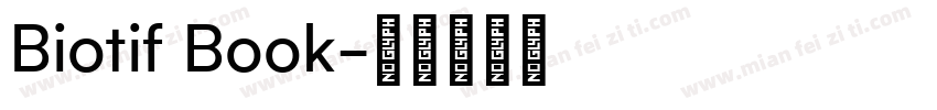 Biotif Book字体转换